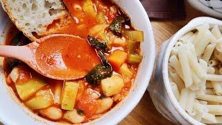 제철 채소로 만들어 먹는 미네스트로네 수프 | 든든한 야채 수프 레시피 | Hearty Minestrone Soup for All Seasons