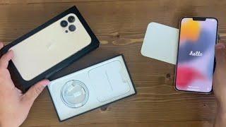 فتح علبة ايفون 13 برو ماكس ذهبي 2022 - iPhone 13 Pro Max Gold Unboxing