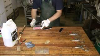 Knifemaker Workshop Tip #8 - Gluing scales. No Mess, no fuss!
