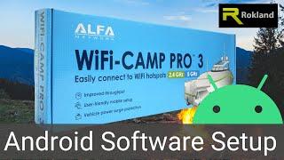 ALFA WiFi Camp Pro 3 & Mini Android Software Setup Guide walkthrough