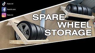 DIY Wheel Tyre Storage | Cheap Easy | Tyre Wheel Rack | Shed Build | Organisation - Ep. 13