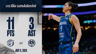 Cecilia Zandalasini Scores 11 Points in Win Vs. Los Angeles Sparks | 07.09.24