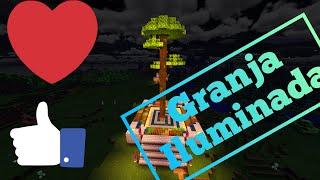 Como hacer una granja iluminada en Minecraft