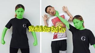 She-Hulk Stop Bad Guy | Funny Green