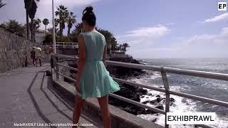 @elleandtj  Wind blew my transparent dress up !!! Sheer Dress in Public
