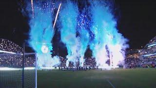 San Diego FC fans celebrate historic first home match