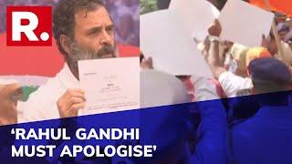 Rahul Gandhi’s Controversial Comments On Veer Savarkar Trigger Massive Protest