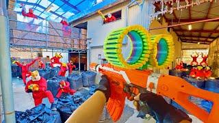 Nerf War | Amusement Park Battle 108(Nerf First Person Shooter)