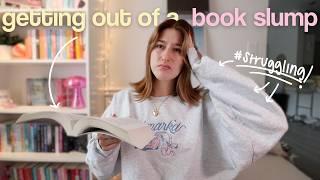 trying to get out of a reading slump .. i did it ⭐️  *spoiler free reading vlog!*