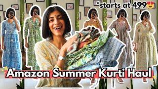 Latest Summer Kurti Haul | BEST for Office & College |Amazon India Haul 2024 | Radhika Jagtap