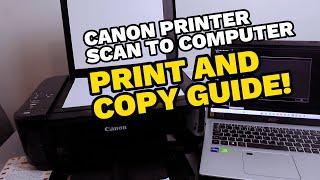 How to Do Scan PRINT and Copy With CANON MG3600 ALL IN ONE PRINTER| PRINT, SCAN & COPY CANON PRINTER