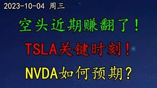 美股 空头近期赚翻了！TSLA关键时刻！NVDA如何预期？华尔街长期高息成共识！VIX、SQQQ、TDOC、XLE、AAPL、RBLX、NFLX、BRK、TSM、MST、FUBO、OPEN、AFRM