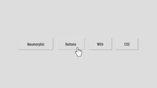 Neumorphic Buttons Design with CSS [HowToCodeSchool.com]