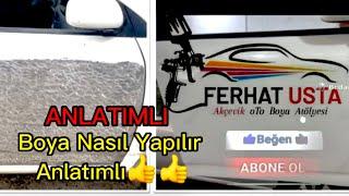 Anlatımlı TRDE TEK (Araç Boyama Nasıl Yapılır) (Yama Nasıl Yapılır) (Araba Boyama Parça Boyama)