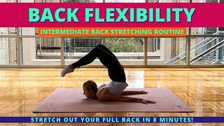 8 MIN Intermediate Back Stretch Routine for Dancers, Figure Skaters, & Gymnasts | FlexAbilities