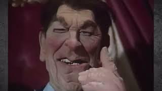 Ronald Reagan on Classic Spitting Image - The President's Brain Is Missing !