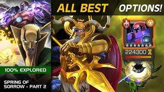 Best Options for Onslaught (All Objectives) Spring of Sorrow! - Marvel Contest of Champions