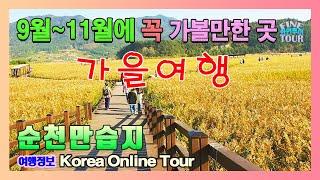 (국내여행)  9월 10월 11월에 가볼만한곳 ㅣ순천만습지 ㅣ가을여행지 ㅣ 순천 가볼만한곳 ㅣ 국내여행지Best | 국내여행지추천ㅣ순천만ㅣ순천여행지 추천