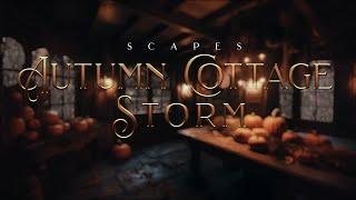 AUTUMN COTTAGE STORM AMBIENCE 4K 10Hr