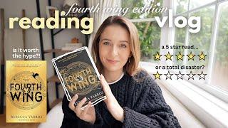 i read booktoks most popular book...is it worth the hype?!  fourth wing reading vlog