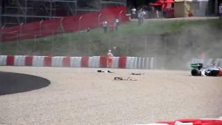 F1 Barcelona crash 2009