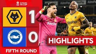 Super Mario Lemina! | Wolves 1-0 Brighton & Hove Albion | Fifth Round | Emirates FA Cup 2023-24