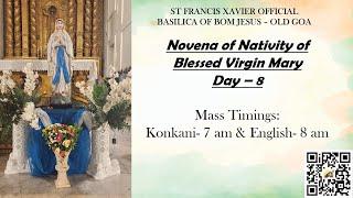 7 AM - Konkani Mass | Surkar-Sadea Kallchem Bavisvem Sathollem| Basilica of Bom Jesus | 6 Sept 2024