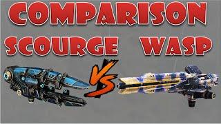 Scourge vs Wasp medium weapons comparison war robots