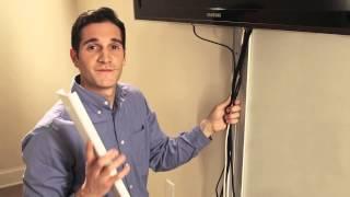 Wiremold: How to hide flat screen TV cables on the wall