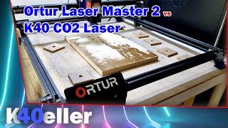 Ortur Laser Master 2 Diodenlaser vs.  K40 Co2 Laser | Mein Test