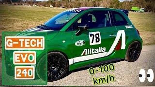 G-Tech evo 240 on ABARTH 695/ Acceleration 0-100 km/h