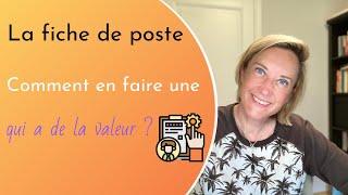 #46/365 - Comment faire une fiche de poste qui a de la valeur ?