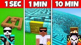 $1 vs $1,00,000 Security Maze In Minecraft....