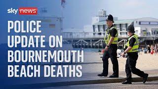 Police news conference following two young swimmers dead in Bournemouth