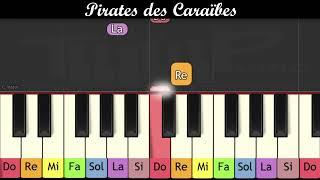 Apprendre au piano le thème des "Pirates des Caraïbes" (très facile pour enfants ou débutants)