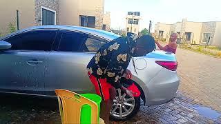 WASHING THE CAR FOR THE FIRST TIME IN MY LIFE 