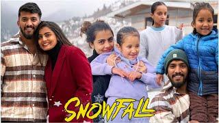 First Time Snow ನೋಡ್ತಿರೋದು ️ | Madhu Gowda #snowfall #madhugowda #manali