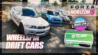 Forza Horizon 5 - Wheelspin Drift Cars!