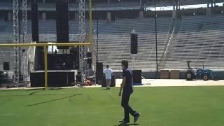 RCF Line Array TTL55-A TTS-56-A Demo In the Cotton Bowl in Dallas TX