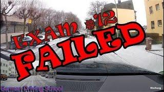 Failed Real Driving Exam Test #12 -German Driving School - 12/2022 - Fahrschule English