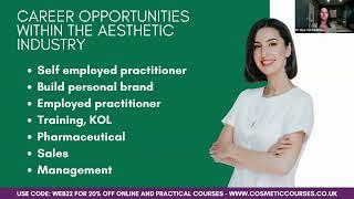 A Career in Medical Aesthetics | Cosmetic Courses Webinar | 30.06.2022