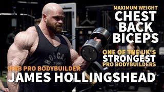 UK's Strongest Bodybuilder IFBB Pro James Hollingshead Bench Presses Nearly 600 Pounds