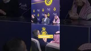 Members of the media shouted “SIUUU” during Ronaldo’s press conference  #shorts