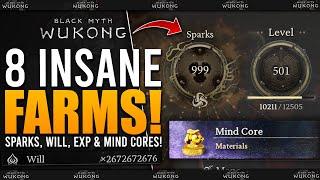 8 BEST FARMS // Level Up FAST // Best Sparks, Will, Mind Core & XP Farms - Black Myth Wukong Guide