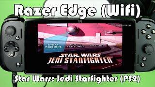 Razer Edge Handheld Gameplay Test - Star Wars Jedi Starfighter (PS2)