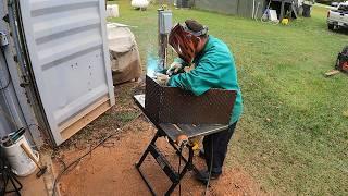 Cutting And Welding A Steel Tongue Box For Trailer Chains / Binders