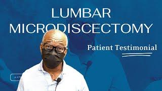 Lumbar Microdiscectomy at Atlantic Spine Center - Leon's Testimonial