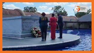 President Ruto lays wreath at Martin Luther King Jr and Coretta Scott King's tomb at the King Center