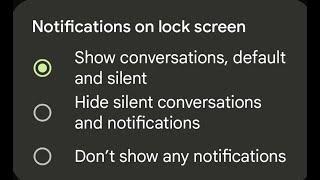How to stop Android 12 phone from showing notifications when your phone is locked