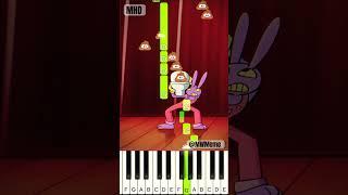 JAX and KAUFMO | Challenged Fart Phonk game | The Amazing Digital Circus @MWmeme - Piano Tutorial